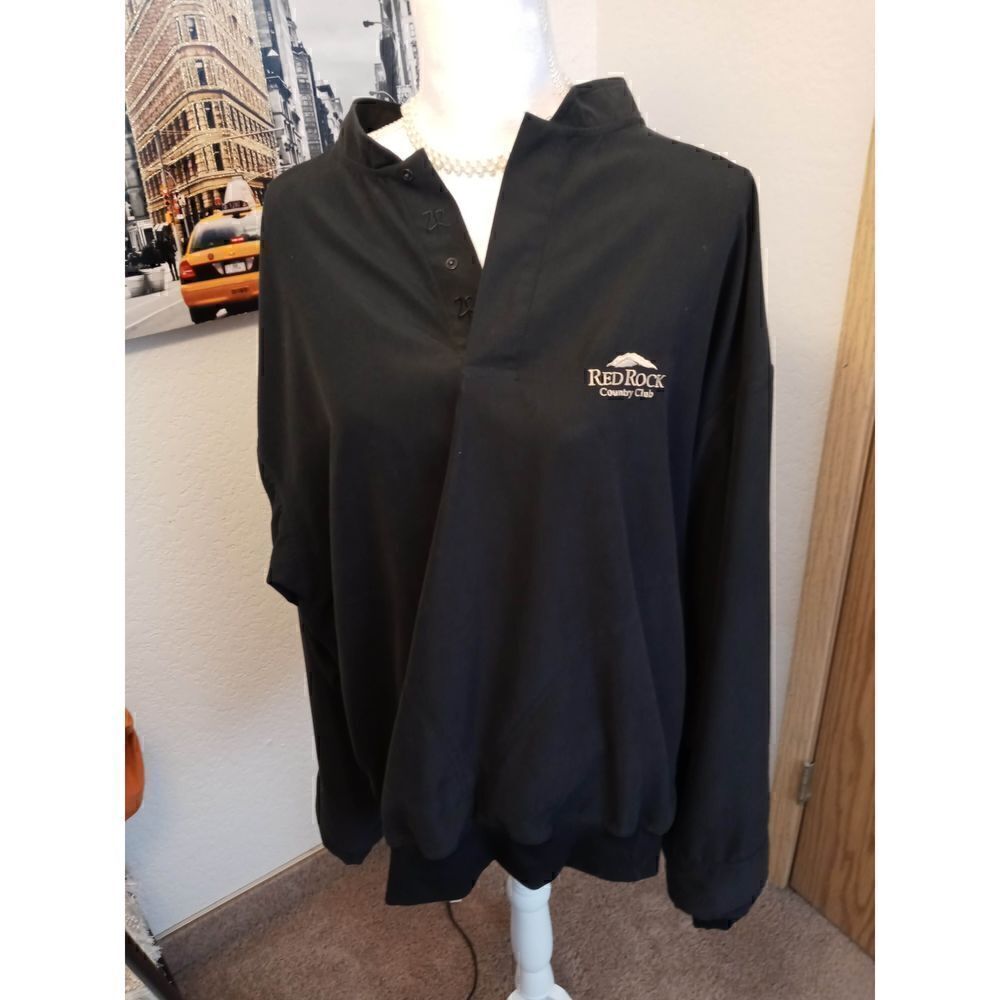 Zero Restriction Golf Outerwear Red Rock Country Club Microfiber Pullover-Large
